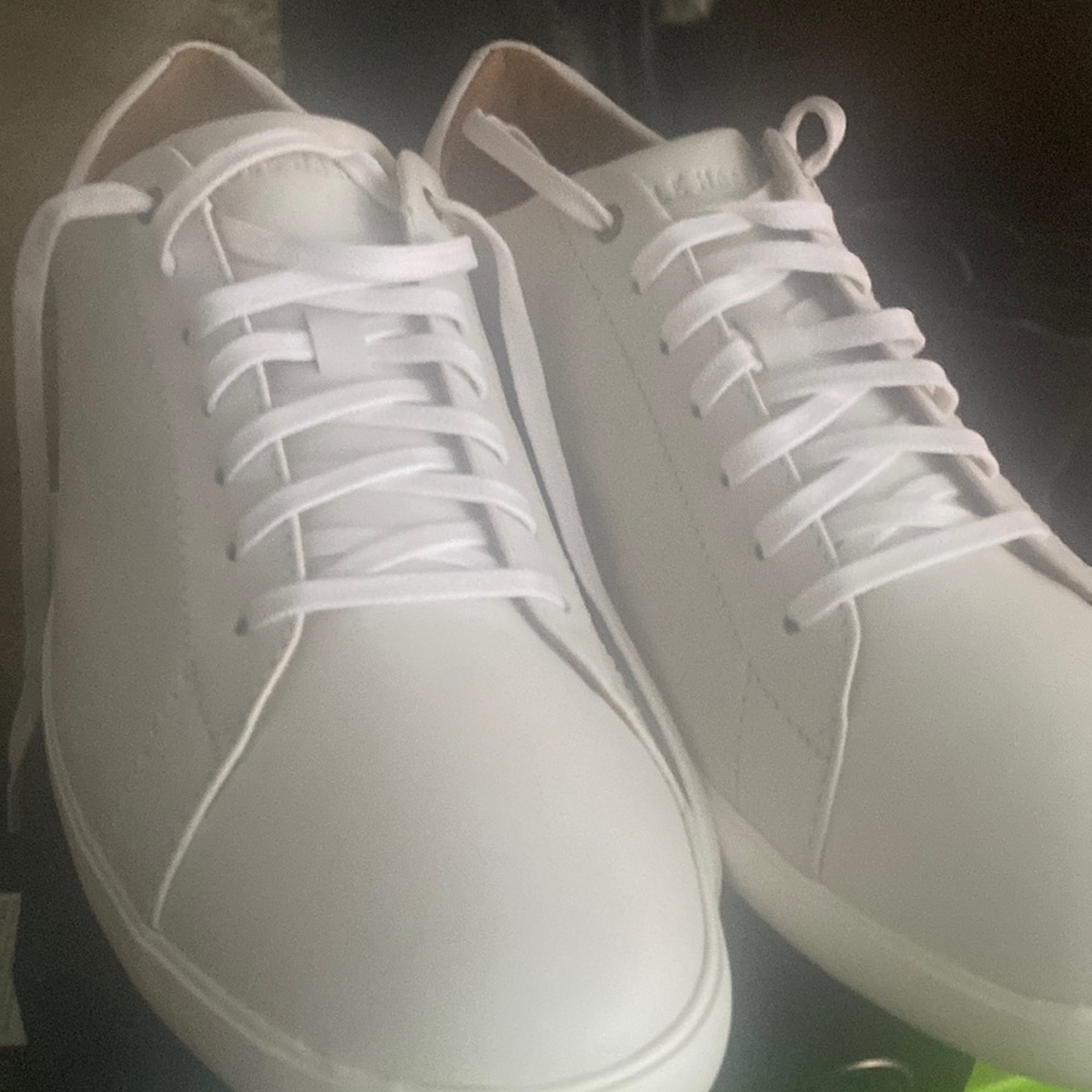 Cole Haan Grand OS Mens Casual Crosscourt light gray Leather C26522 Size 11 new.
